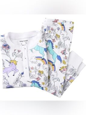 Roller Rabbit Kids unicorn pajamas size 2t 100% pima cotton pajama set